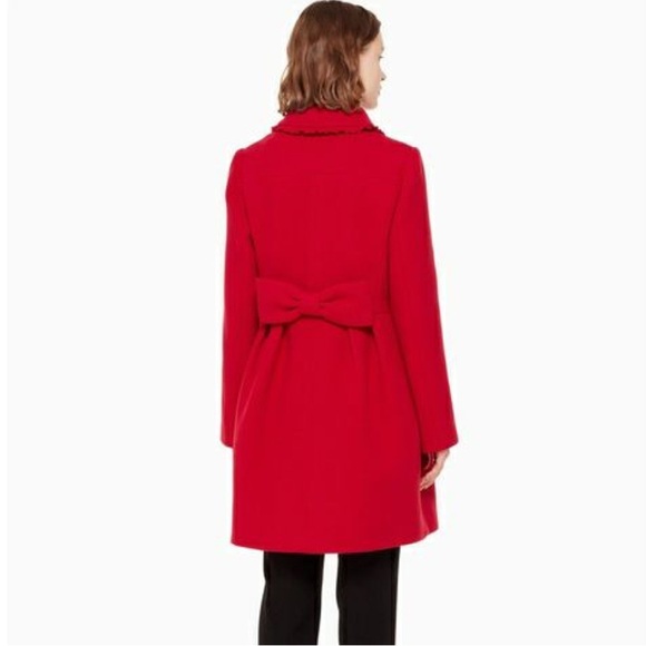 Kate Spade Black Wool Double Breasted Pea Coat size 0 - Picture 16 of 16